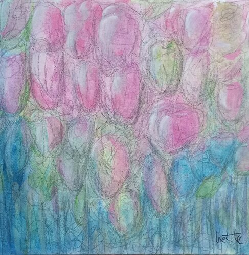 LAS FLORES DE MAMÁ III by T Bret, Painting for Sale on Singulart