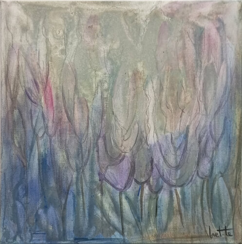ENTRE FLORES DE LA HUERTA I-A van T Bret, Schilderij te koop op Singulart