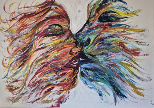 Union colorés van Maëva Piocelle, Schilderij te koop op Singulart