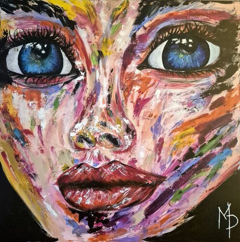 Regard 3 van Maëva Piocelle, Schilderij te koop op Singulart