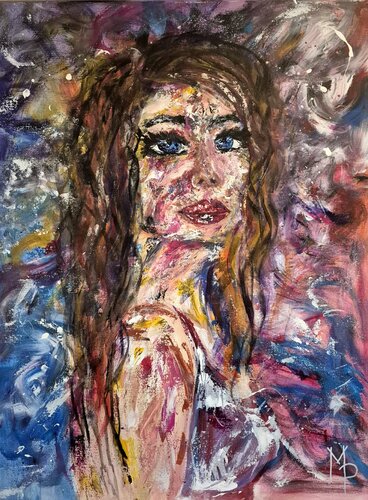Cosmic Girl by Maëva Piocelle, Painting for Sale on Singulart