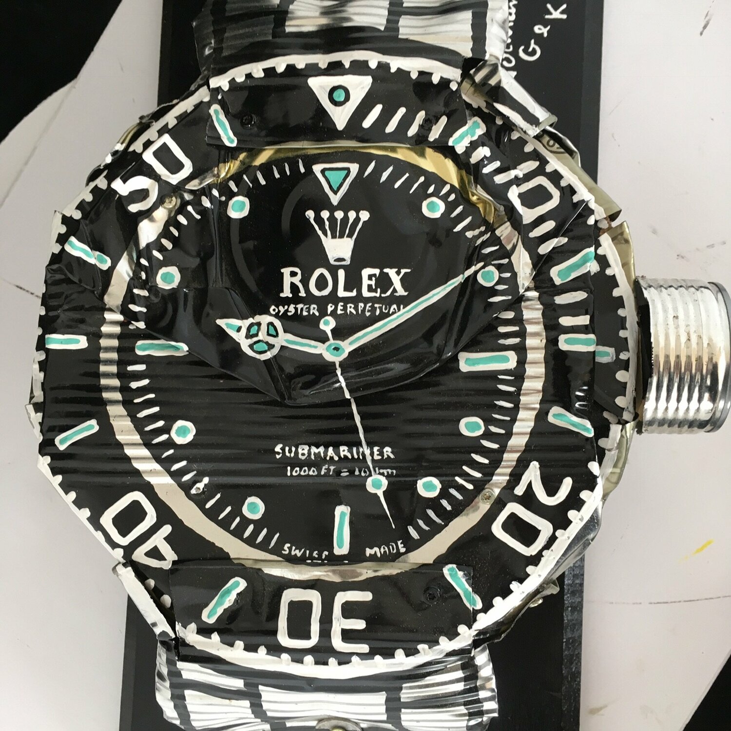 Rolex Recycled di Norman Gekko (2020): Scultura a Acrilico - Main Image