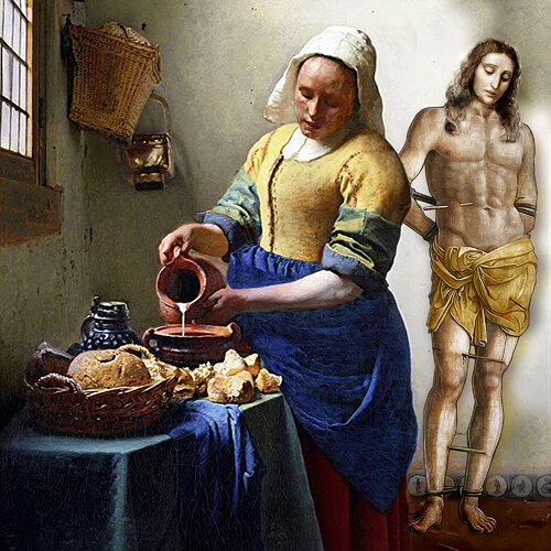 Maid & Martyr - Museum Quality Giclée Print von Gordon Coldwell, Druck kaufen auf Singulart