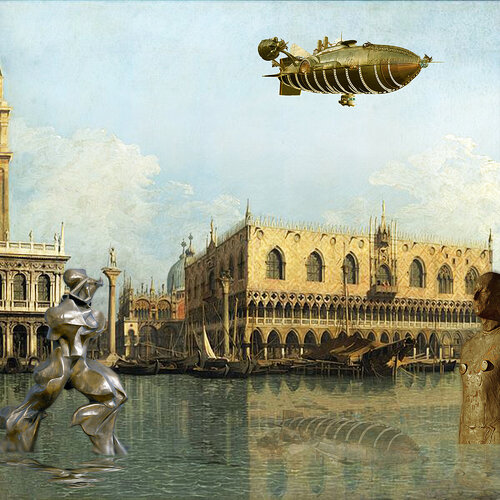 FUTURE-ISM in Venice - Museum Quality Giclée Print von Gordon Coldwell, Druck kaufen auf Singulart
