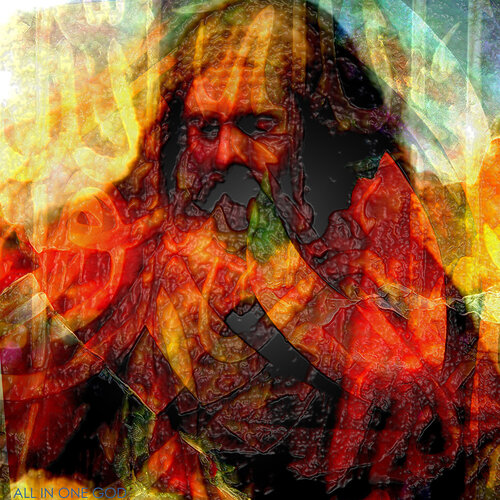 All in One God - Museum Quality Giclée Print von Gordon Coldwell, Digital kaufen auf Singulart