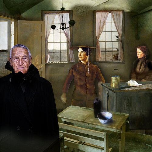 When I Thought About Andrew Wyeth - Museum Quality Giclée Print von Gordon Coldwell, Digital kaufen auf Singulart