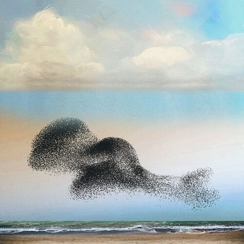 Somerset Murmuration 3 -  Museum Quality Giclée Print par Gordon Coldwell, Digital en vente sur Singulart