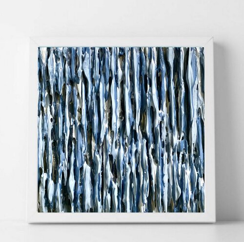 Miniature Glass Sapphire - MELODIA MONOCROMATICA - MONOCHROME MELODY van Daniela Pasqualini, Schilderij te koop op Singulart