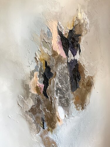 Golden view II- Golden, White, Bronze - ORIGINAL PAINTING von Daniela Pasqualini, Malerei kaufen auf Singulart