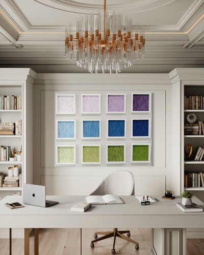 Chromatic Symphony - Composition of 12 paintings van Daniela Pasqualini, Schilderij te koop op Singulart