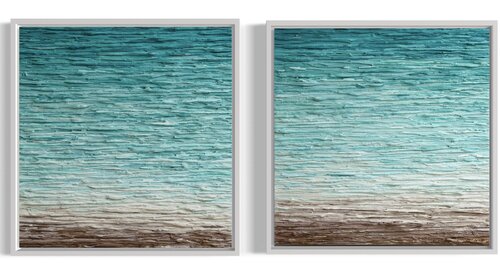 COASTAL CALM diptych von Daniela Pasqualini, Malerei kaufen auf Singulart