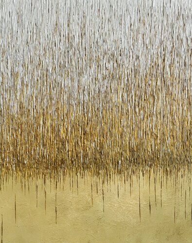Golden Rain di Daniela Pasqualini, Pittura in vendita su Singulart