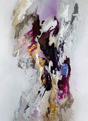 Velvet Magenta van Daniela Pasqualini, Schilderij te koop op Singulart