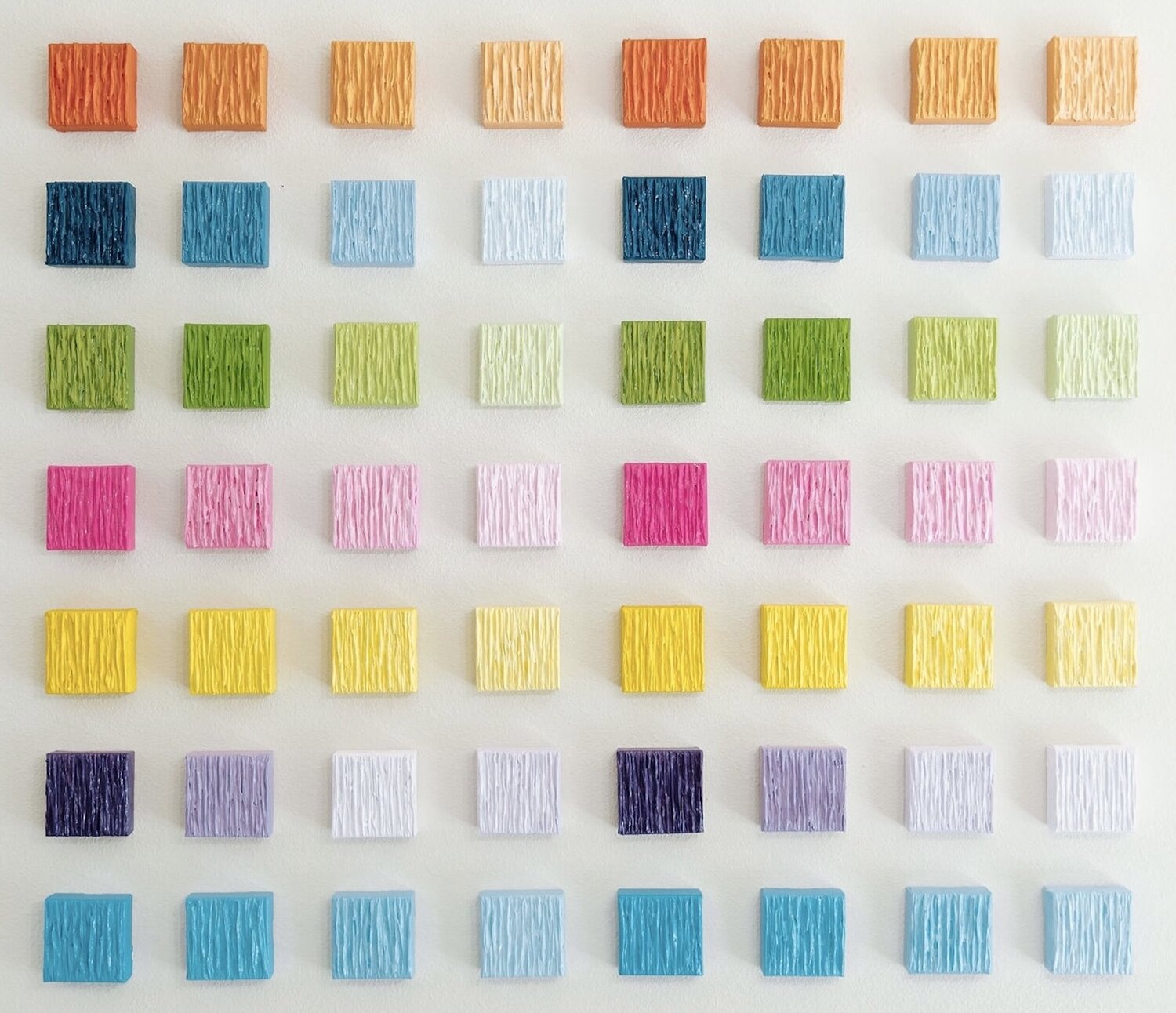 Living in colors - Composition of 56 paintings Daniela Pasqualini Originalgemälde zu verkaufen