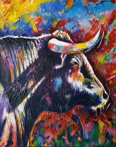 Toro salvaje von Carlos Anabeil, Malerei kaufen auf Singulart