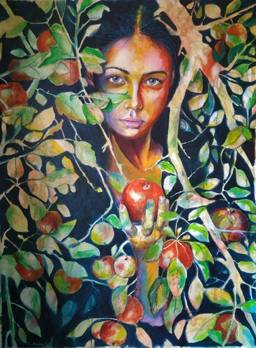 Eres tú mi Eva? van Carlos Anabeil, Schilderij te koop op Singulart