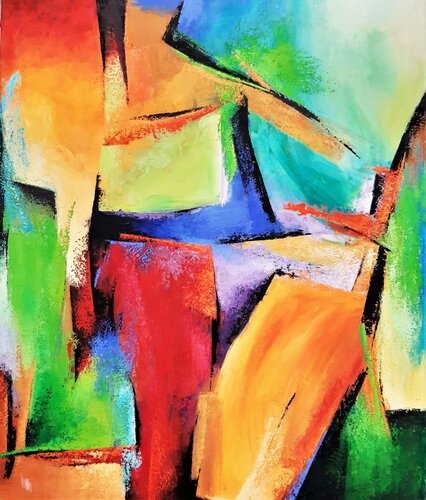 Fraktur 2 von Janina Kracht, Malerei kaufen auf Singulart