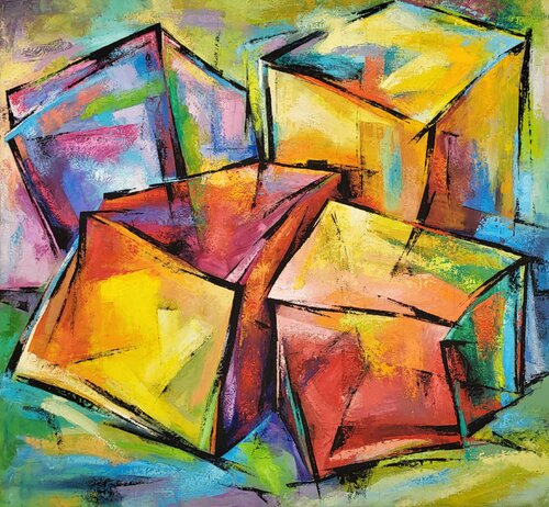 4 CUB di Janina Kracht, Pittura in vendita su Singulart