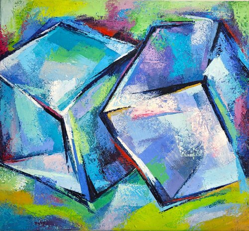 Blue CUB de Janina Kracht, Pintura a la venta en Singulart