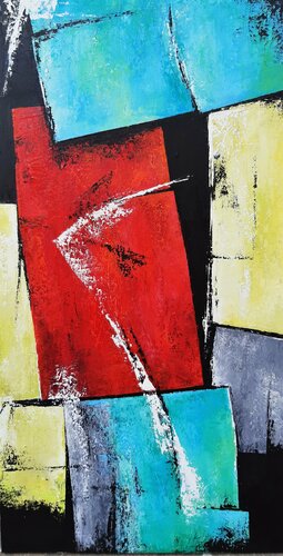 red between von Janina Kracht, Malerei kaufen auf Singulart