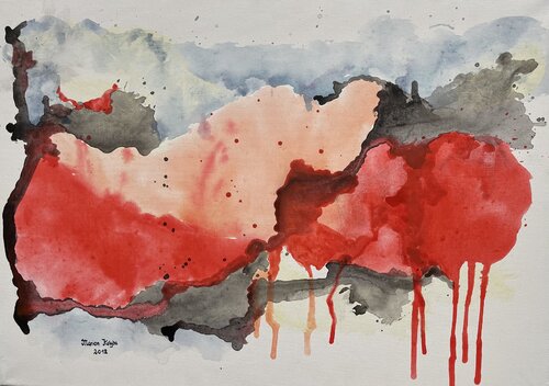 Nuvole Colerate von Marion Kotyba, Malerei kaufen auf Singulart