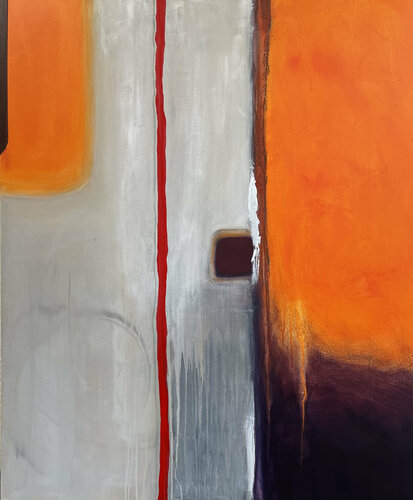 Filo Rosso II by Marion Kotyba, 회화 for Sale on Singulart