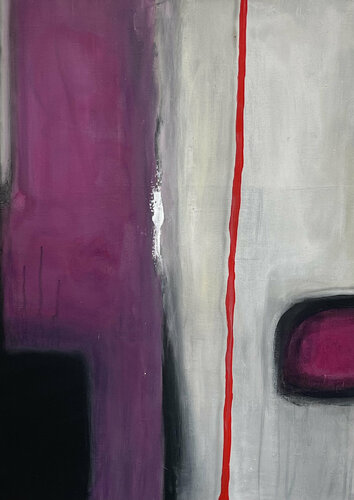 Filo Rosso V by Marion Kotyba, 회화 for Sale on Singulart