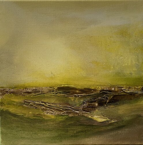 Tutto verde III di Marion Kotyba, Pittura in vendita su Singulart