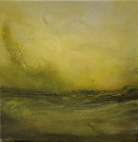 Tutto verde VI di Marion Kotyba, Pittura in vendita su Singulart