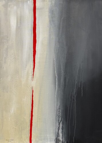 Filo Rosso VII by Marion Kotyba, 회화 for Sale on Singulart