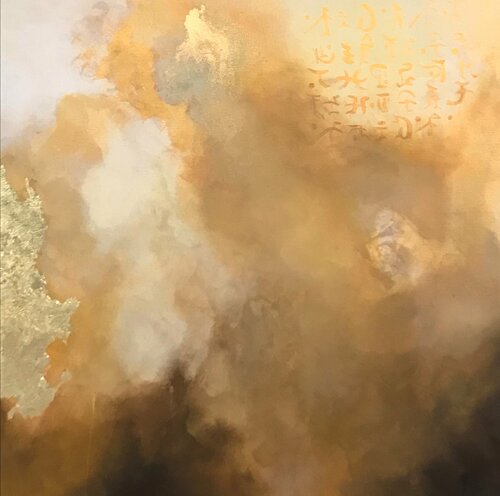 Lettera oro van Marion Kotyba, Schilderij te koop op Singulart