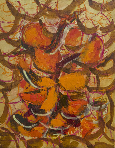 Blätterschicht by Uwe Beyer, Painting for Sale on Singulart