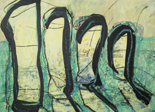 Buhnen am Meer de Uwe Beyer, Pintura a la venta en Singulart