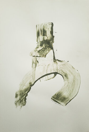 Notizen Grün 25P8 by Uwe Beyer, Painting for Sale on Singulart
