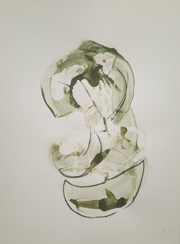 Notizen Grün 25P4 de Uwe Beyer, Pintura a la venta en Singulart