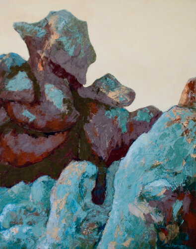 Fels von Uwe Beyer, Malerei kaufen auf Singulart