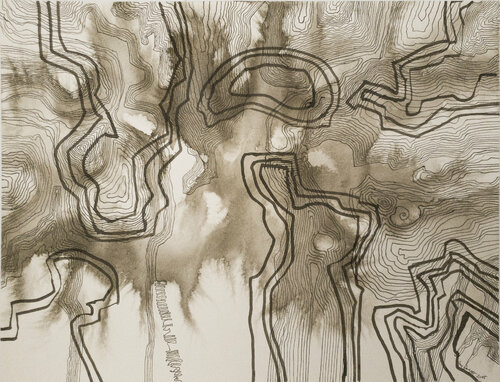 Strömungslinien di Uwe Beyer, Opera su carta in vendita su Singulart