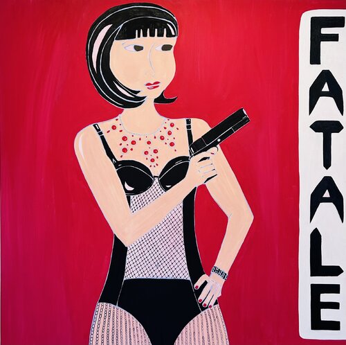 Ceci Une Femme Fatale von Kerry Campbell, Malerei kaufen auf Singulart