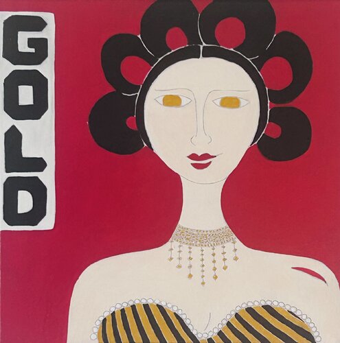 Gold van Kerry Campbell, Schilderij te koop op Singulart