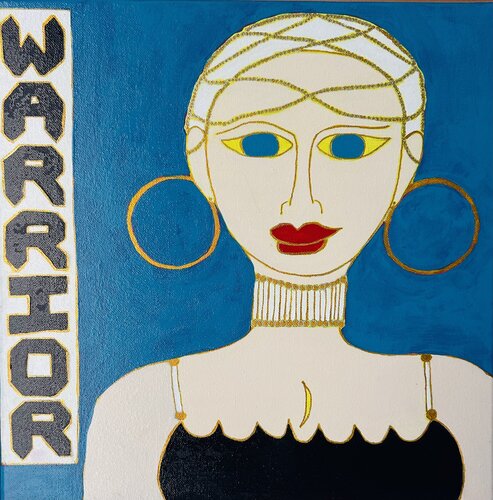 Warrior van Kerry Campbell, Schilderij te koop op Singulart