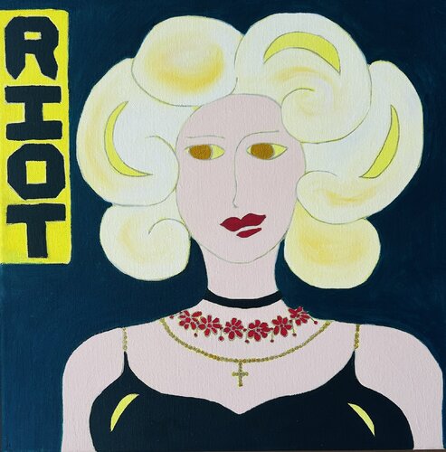 She's a Riot von Kerry Campbell, Malerei kaufen auf Singulart