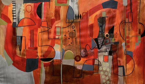 The Heart Glows by Rashna Hackett, Painting for Sale on Singulart