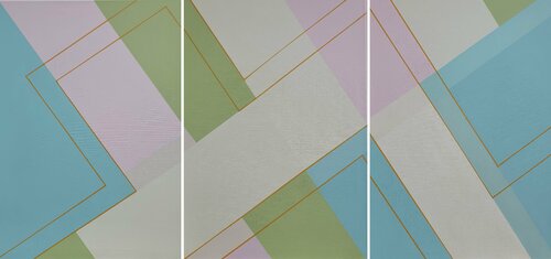 Number 34 Triptych. by Alejandra Repetto Escardó, 회화 for Sale on Singulart