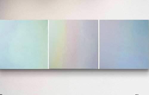 Infinito TRIPTYCH by Alejandra Repetto Escardó, Painting for Sale on Singulart