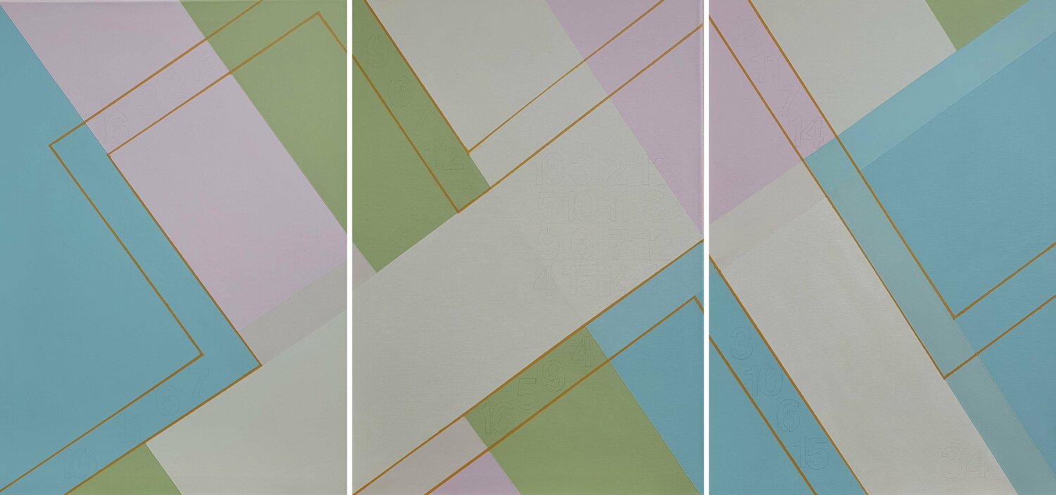 Number 34 Triptych. Alejandra Repetto Escardó