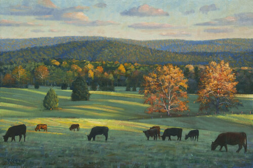 Autumn Grazing van Bradley Stevens, Schilderij te koop op Singulart