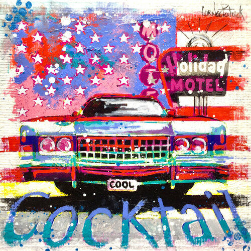 Honeymoon to Las Vegas di Patrick Cornée, Pittura in vendita su Singulart