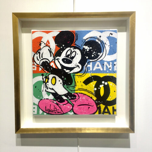 Mickey loves Coco Chanel de Patrick Cornée, Pintura a la venta en Singulart