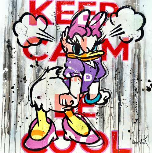 Daisy Duck, keep calm and be cool by Patrick Cornée, 회화 for Sale on Singulart