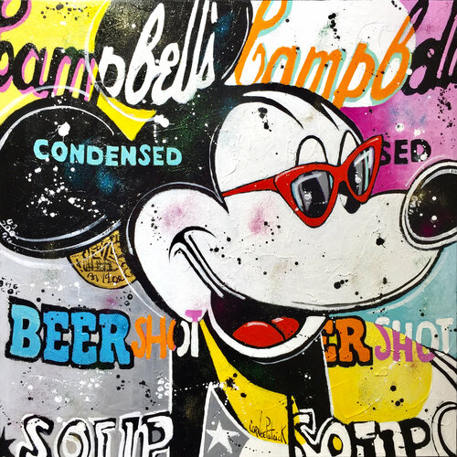 Mickey likes beer and Campbell's soup Patrick Cornée